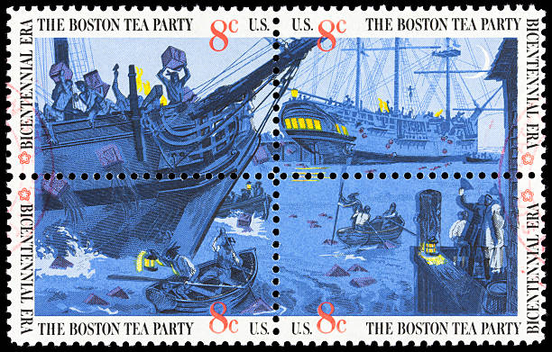 boston tea party - tea party fotografías e imágenes de stock