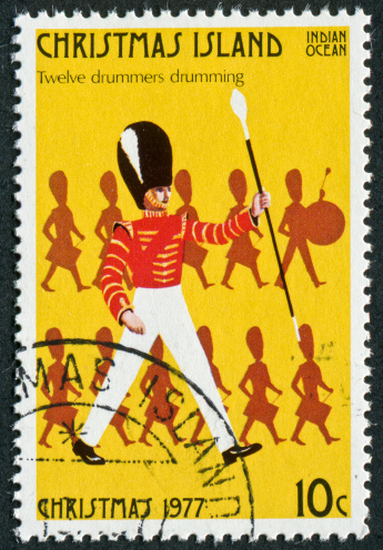SOVIET UNION - CIRCA 1971: A stamp printed by the Soviet Union Post is from series The State Academic Company of Folk Dance of USSR. It is entitled Adzharian dance Khorumi, circa 1971