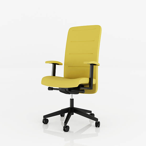 oficina sillón-clipping path (borde de corte - silla de oficina fotografías e imágenes de stock