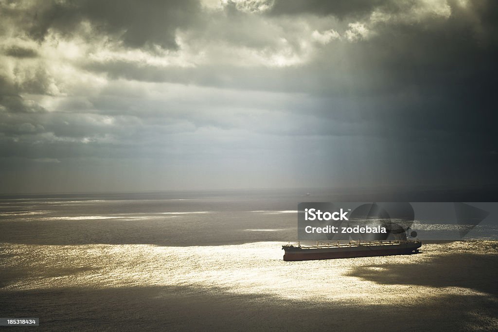 Container Ship on the Ocean Container ship on the ocean Sea Stock Photo