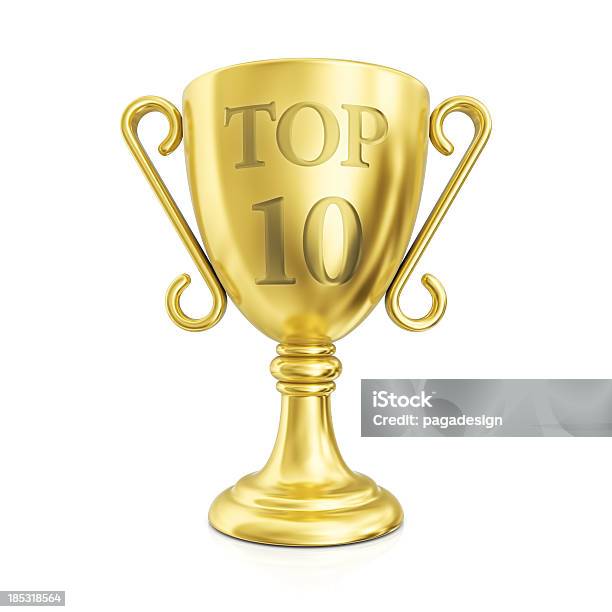 Top 10 Cup Stockfoto und mehr Bilder von Gold - Edelmetall - Gold - Edelmetall, Auszeichnung, Berühmtheit