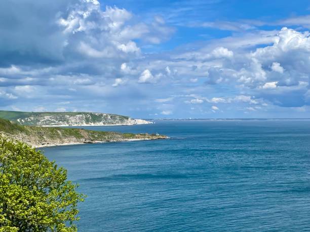 The view from Durlston Castle on the Jurassic Coast