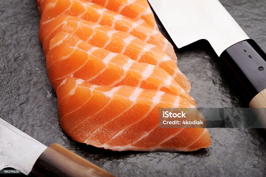 Sashimi di salmone - Foto stock royalty-free di Sashimi