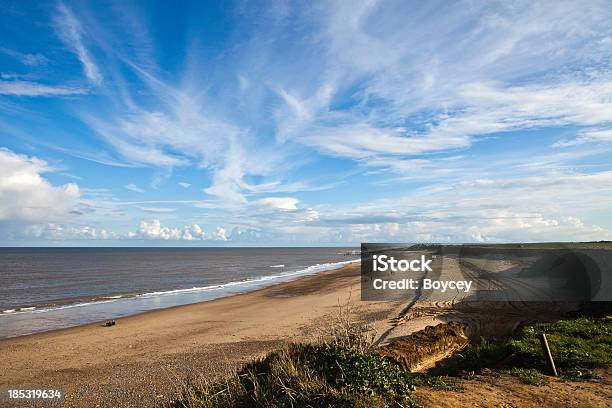 Happisburgh Beach Stock Photo - Download Image Now - Norfolk - England, Beach, Cloud - Sky