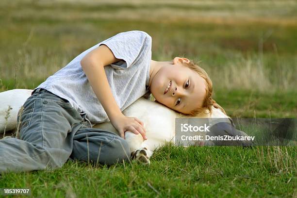 Child And Dog Stock Photo - Download Image Now - Affectionate, Animal, Beauty In Nature