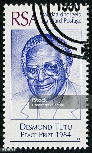 Desmond M Tutu De La Firma Foto de stock y más banco de imágenes de Desmond M. Tutu - Desmond M. Tutu, Sello postal, República de Sudáfrica
