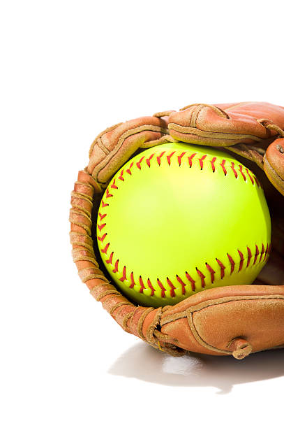 istock New Softball in a glove 185319822