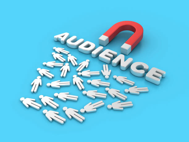 istock Magnet with People and Audience Word 1853198456
