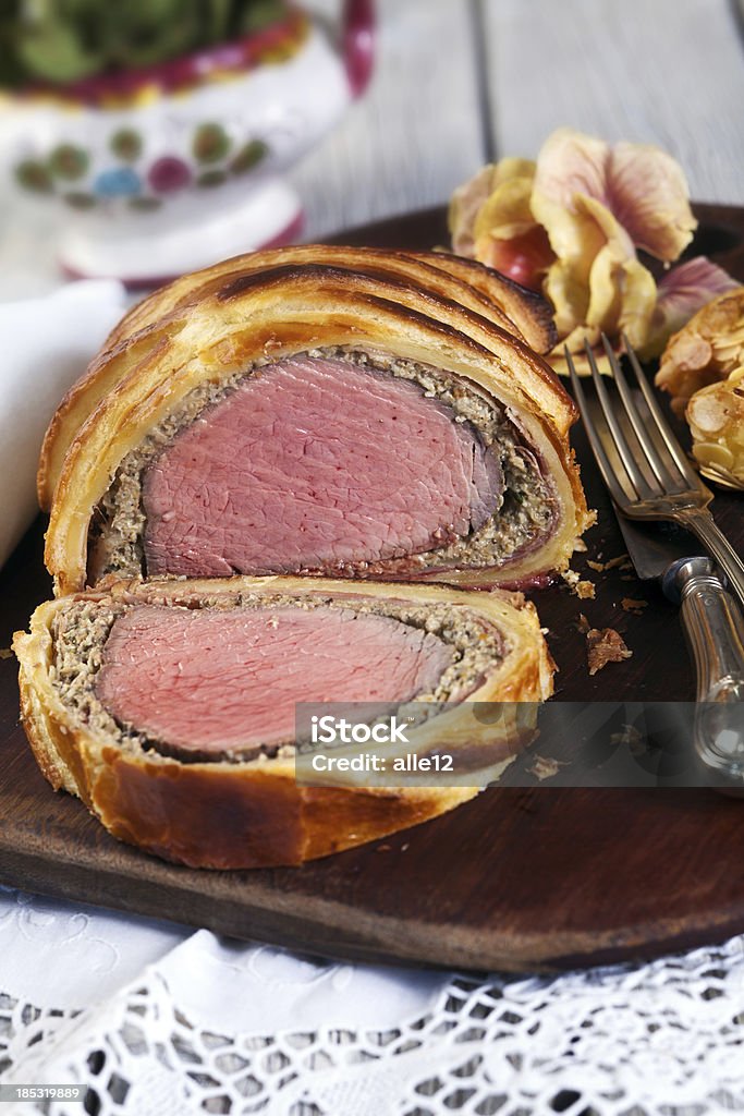 Beef Wellington Beef Wellington on cutting board. Beef Wellington Stock Photo