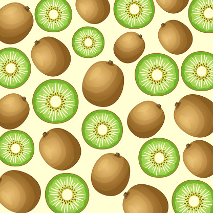 Kiwi fruit pattern background design