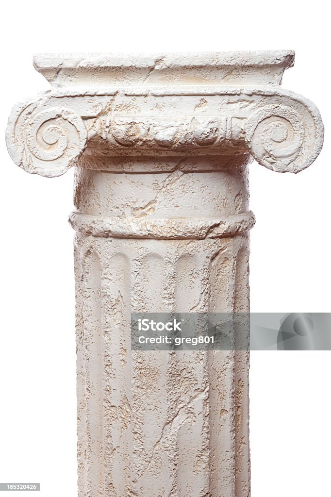 Aislado columna en blanco, XXXL - Foto de stock de Columna arquitectónica libre de derechos