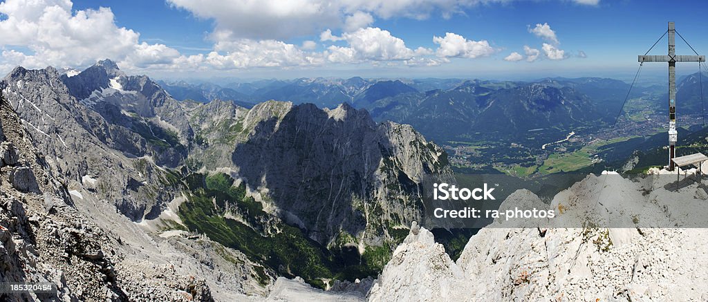 panorama der Alpen - Lizenzfrei Alpen Stock-Foto