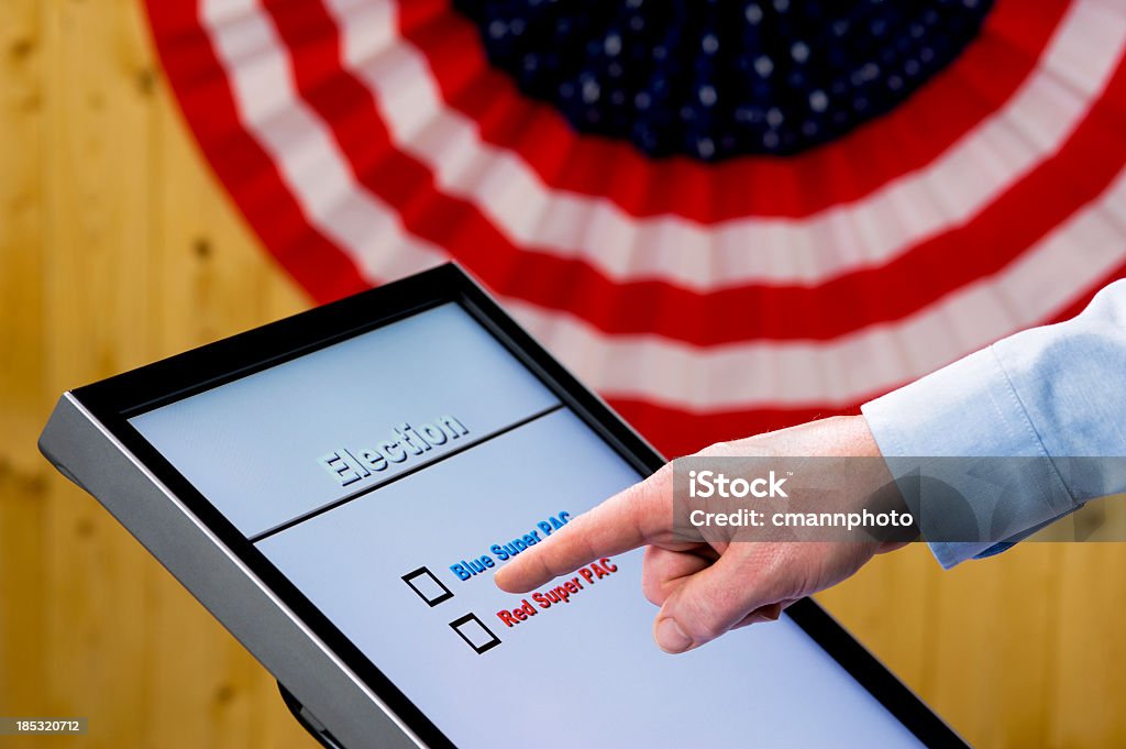 Votação electrónica-Super-Pacífico - Royalty-free Adulto Foto de stock