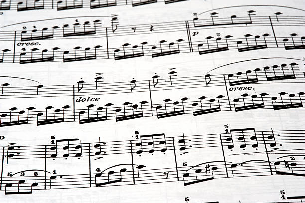 istock Close up of sheet music 185320718
