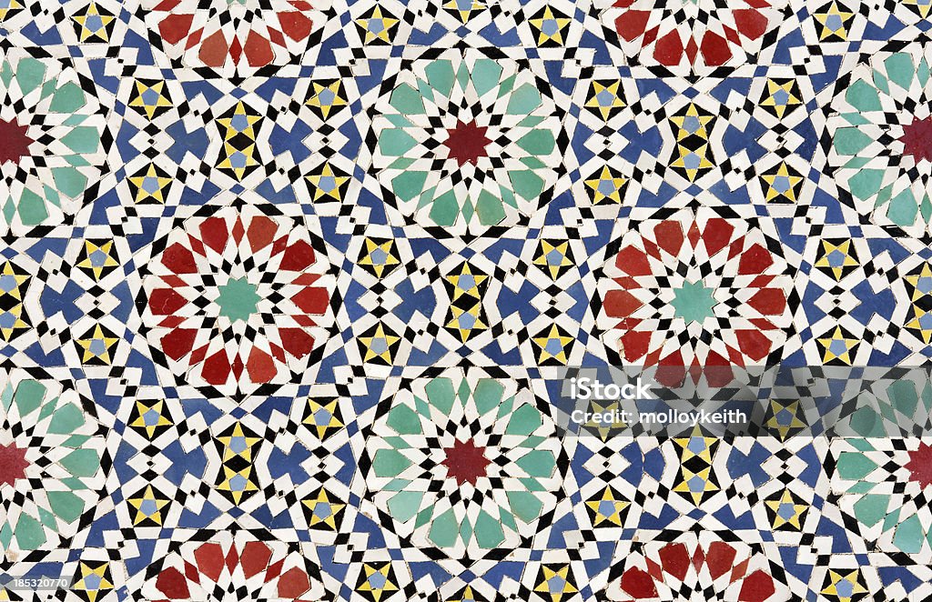 Керамический Мозаика, Марокко - Стоковые фото Арабеска роялти-фри