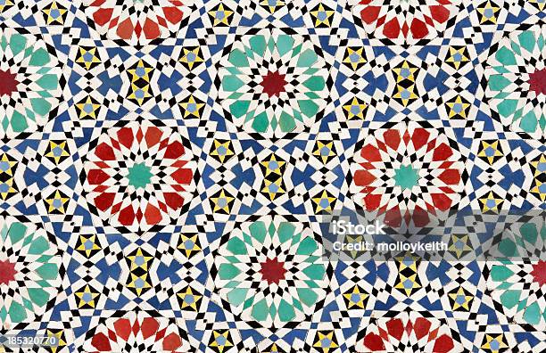 Керамический Мозаика Марокко — стоковые фотографии и другие картинки Арабеска - Арабеска, Без людей, Горизонтальный