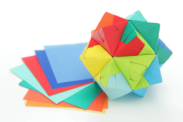 istock One colorful origami polyhedron paper craft designs 185320808