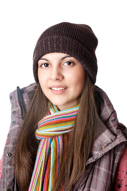 istock Girl in winter clothing 185320897