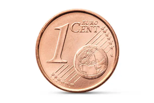 Photo of One euro cent coin