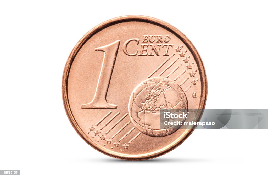 Moeda de Um Cêntimo de euro - Royalty-free Um Cêntimo de Euro Foto de stock