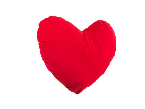 corazón almohada (haga clic para obtener más información - heart shape pillow cushion textile fotografías e imágenes de stock