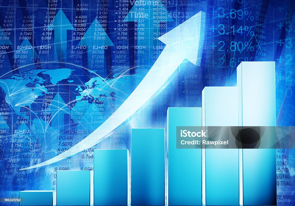 Global Business Growth  Achievement Stock Photo