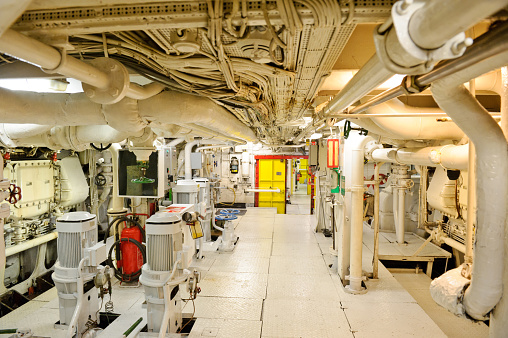 Ship's engine room