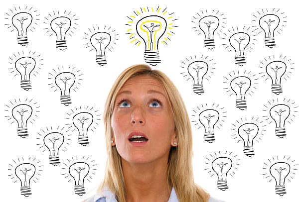 istock Young Woman Thinking a Big Idea 185321794
