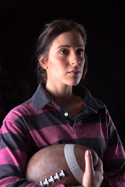 istock Girl With A Football 185321799