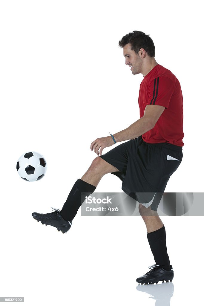 Jugador de fútbol practicar - Foto de stock de Recortable libre de derechos