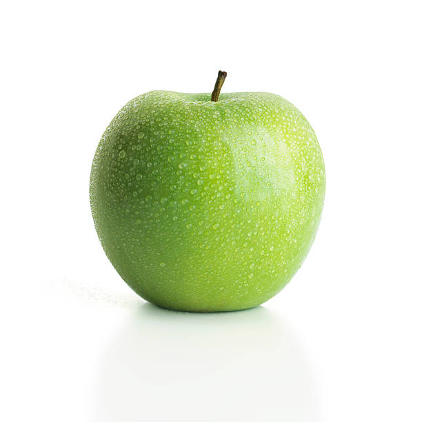 maçã verde - wet apple imagens e fotografias de stock