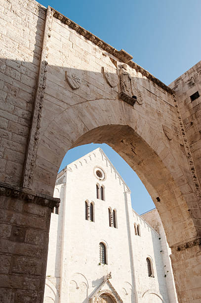 Bari, Basilica of Saint Nicholas. Apulia, Southern Italy. stock photo