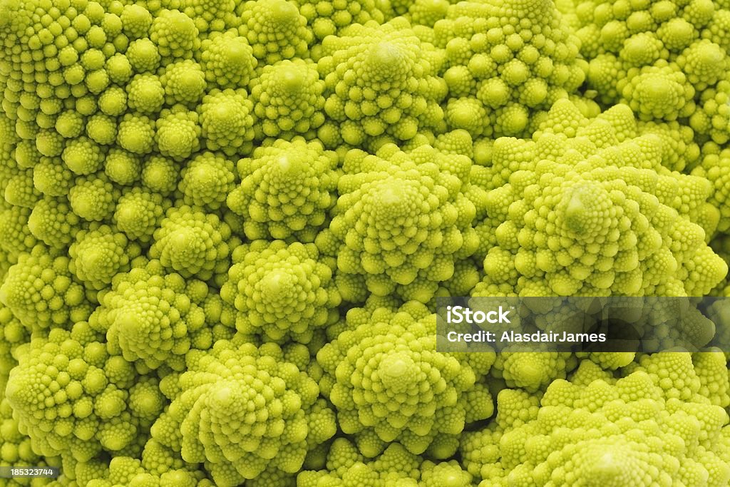 Romanesco brócolis close-up - Foto de stock de Fractal royalty-free