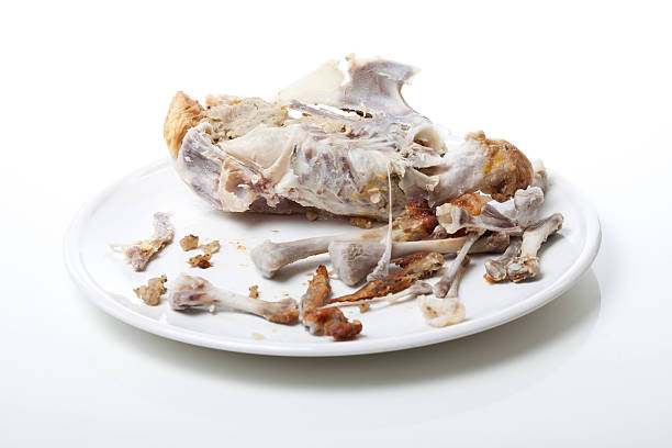 pollo arrosto carcass - dead animal foto e immagini stock