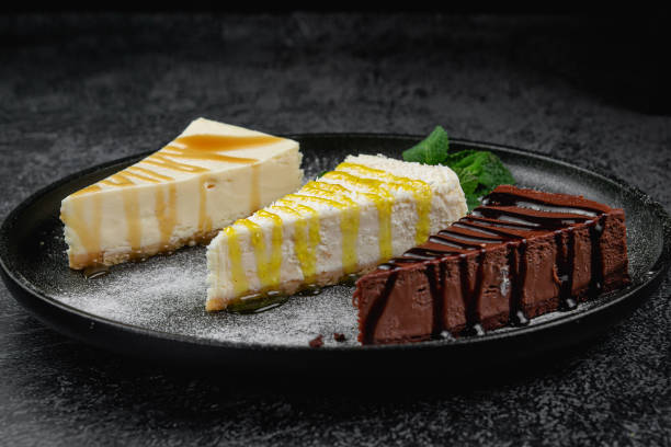 istock Cheesecakes in assortment, cream, chocolate 1853240545