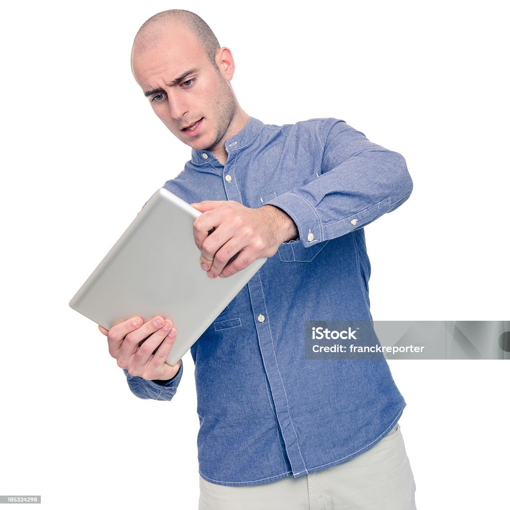 Gaming with digital tablet Adolescence Stock Photo