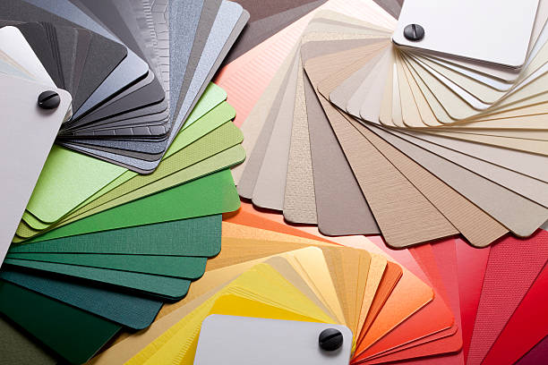 tarjetas de color - swatch spectrum multi colored document fotografías e imágenes de stock