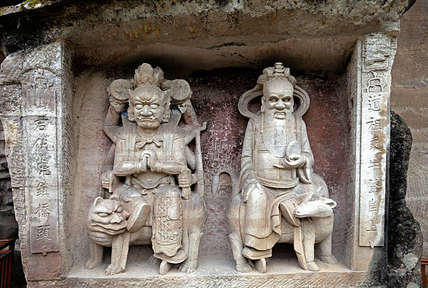 istock Buddhist statue at Dazu Stone carvings 185324532