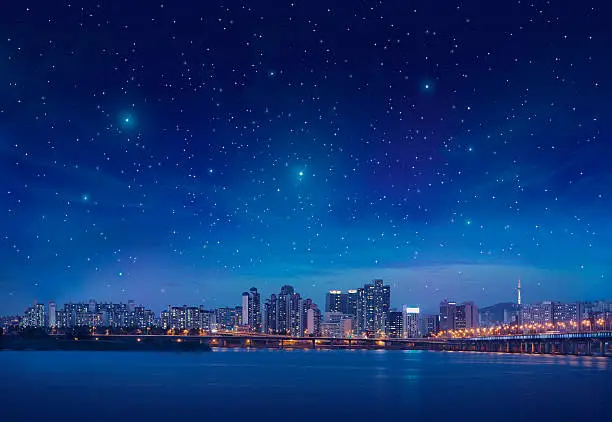 Photo of Big city by starry night