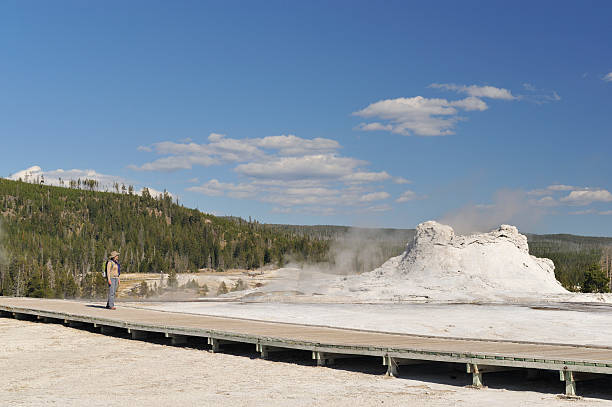 istock Tourist at Yellowstone 185324957
