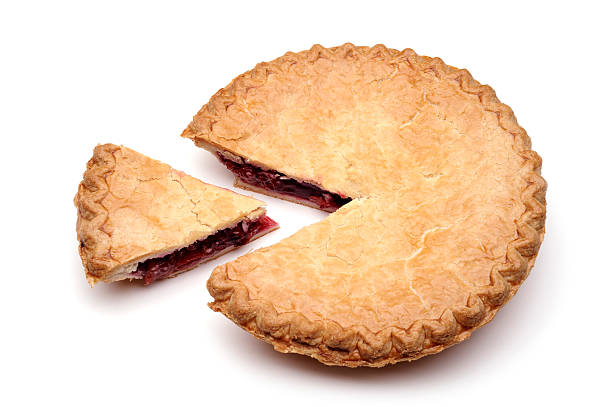 gedeckter pie - pie dessert cherry pie baked stock-fotos und bilder