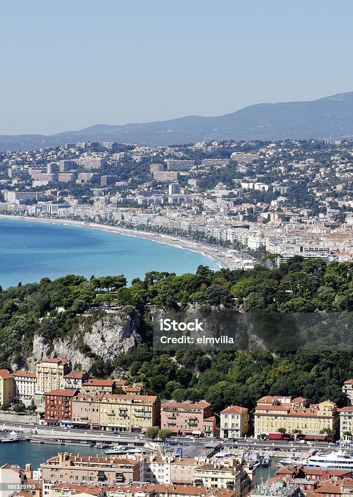 Panorama de Nice Port et la plage - Photo de Nice libre de droits