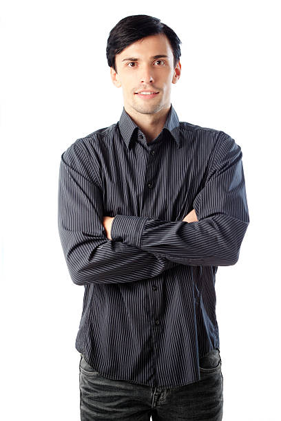 istock Smart Casual Man Isolated on White 185325359