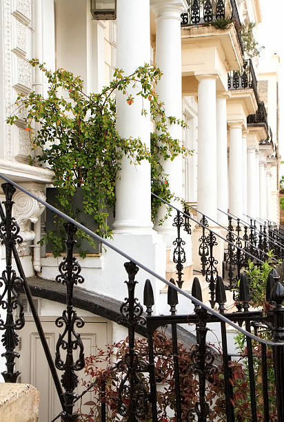 istock Rows Of Pillars On Houses In Britain 185325740