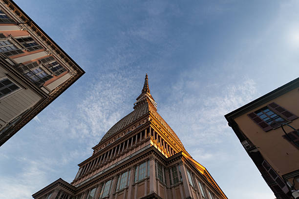 The Mole Antonelliana in Turin The Mole is the site of the National Museum of Cinema. turin stock pictures, royalty-free photos & images