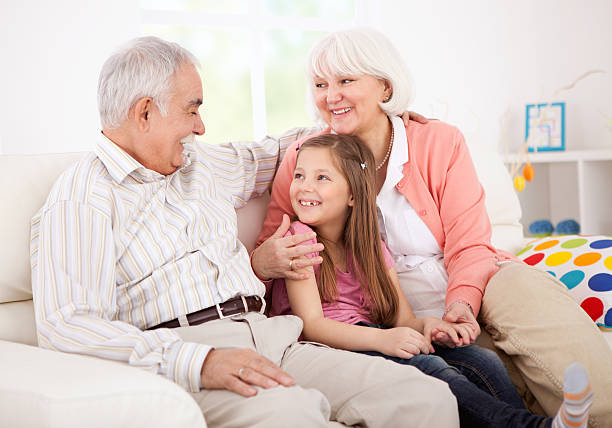 istock Grandparents with granddaughter. 185326765