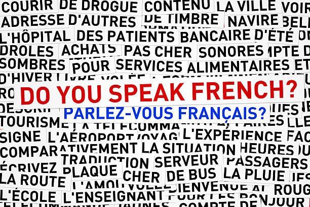 Words in French with English words do you speak French  Do you speak french? Parlez-vous Fran french language photos stock pictures, royalty-free photos & images