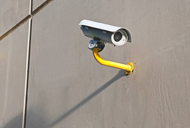 istock Security camera aimed at entrance to building 185327192