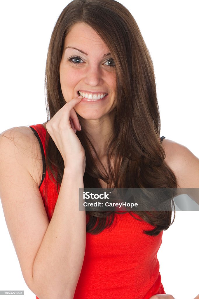 女性彼女の爪を噛む - 20代のロイヤリティフリーストックフォト