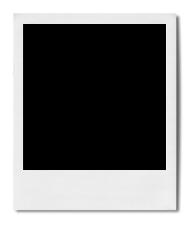 Blanco Polaroid (Clipping Path (Borde de corte photo